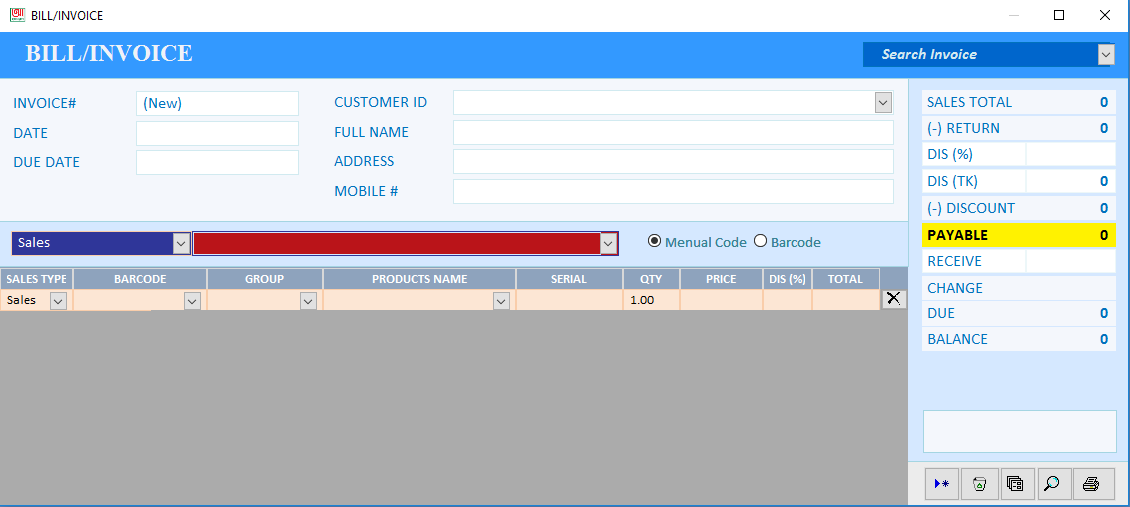 Offline POS/Shop Management Sys. (English)