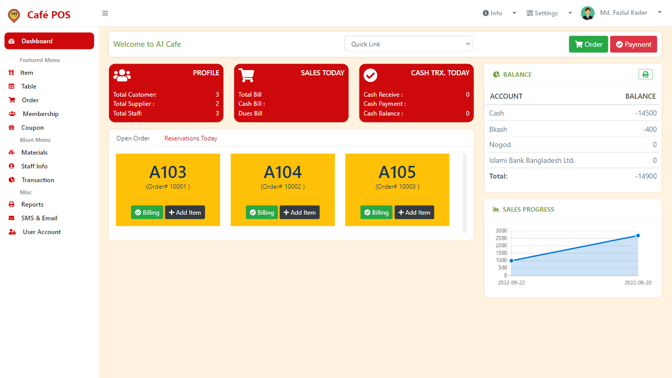 Restaurant Billing Software